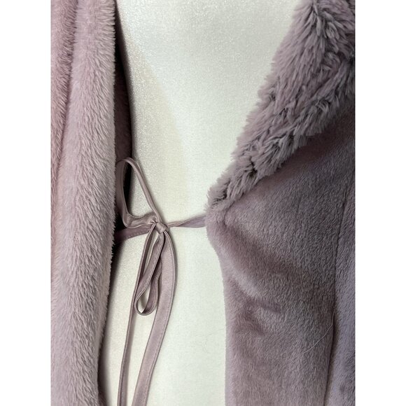 Wrap Around Luxury Robe Sz M Carole Hochman Soft And Warm Double Ties Pink - Picture 9 of 11